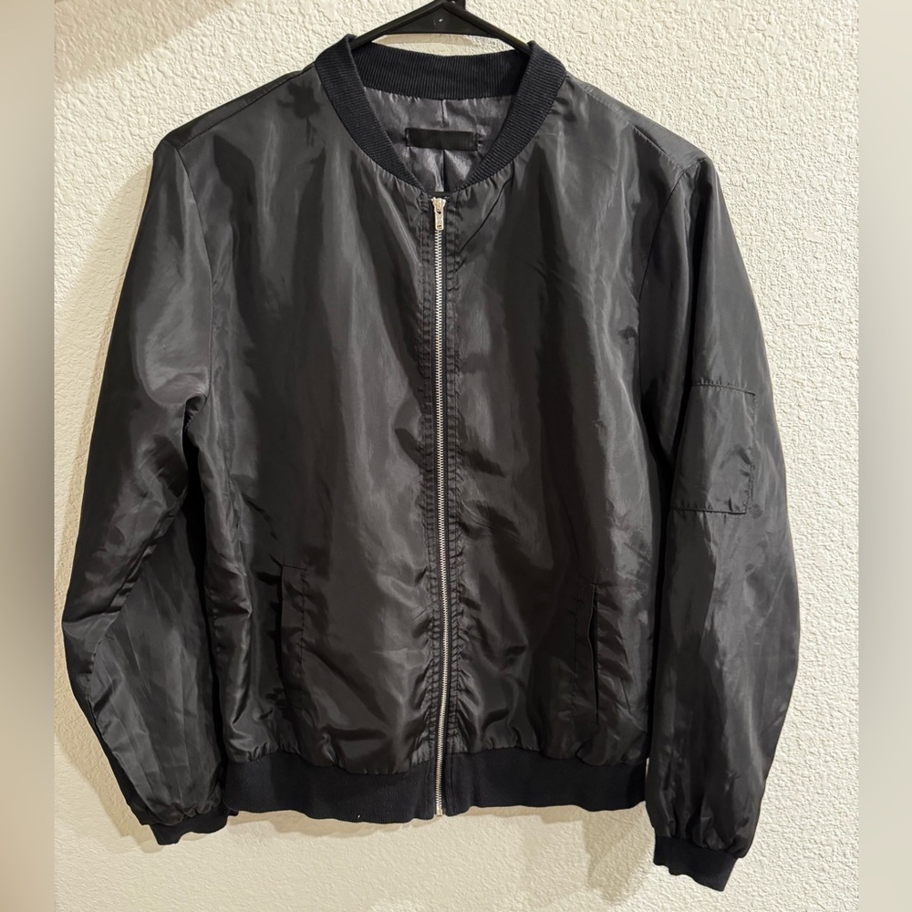 Black Bomber Jacket